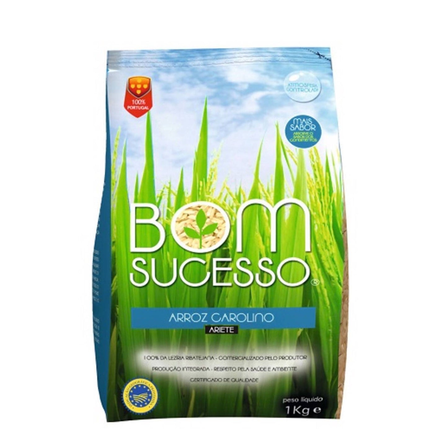 Bom Sucesso Carolino Rice 1kg premium portuguese medium grain rice traditional cooking rice and grains pantry essentials