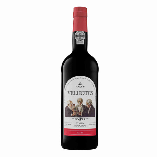 Calem Velhotes ruby porto wine 750ml 19.5% ABV Portuguese port wine fruity rich dessert wine classic ruby port Port Wine Beer Spirits and Wine