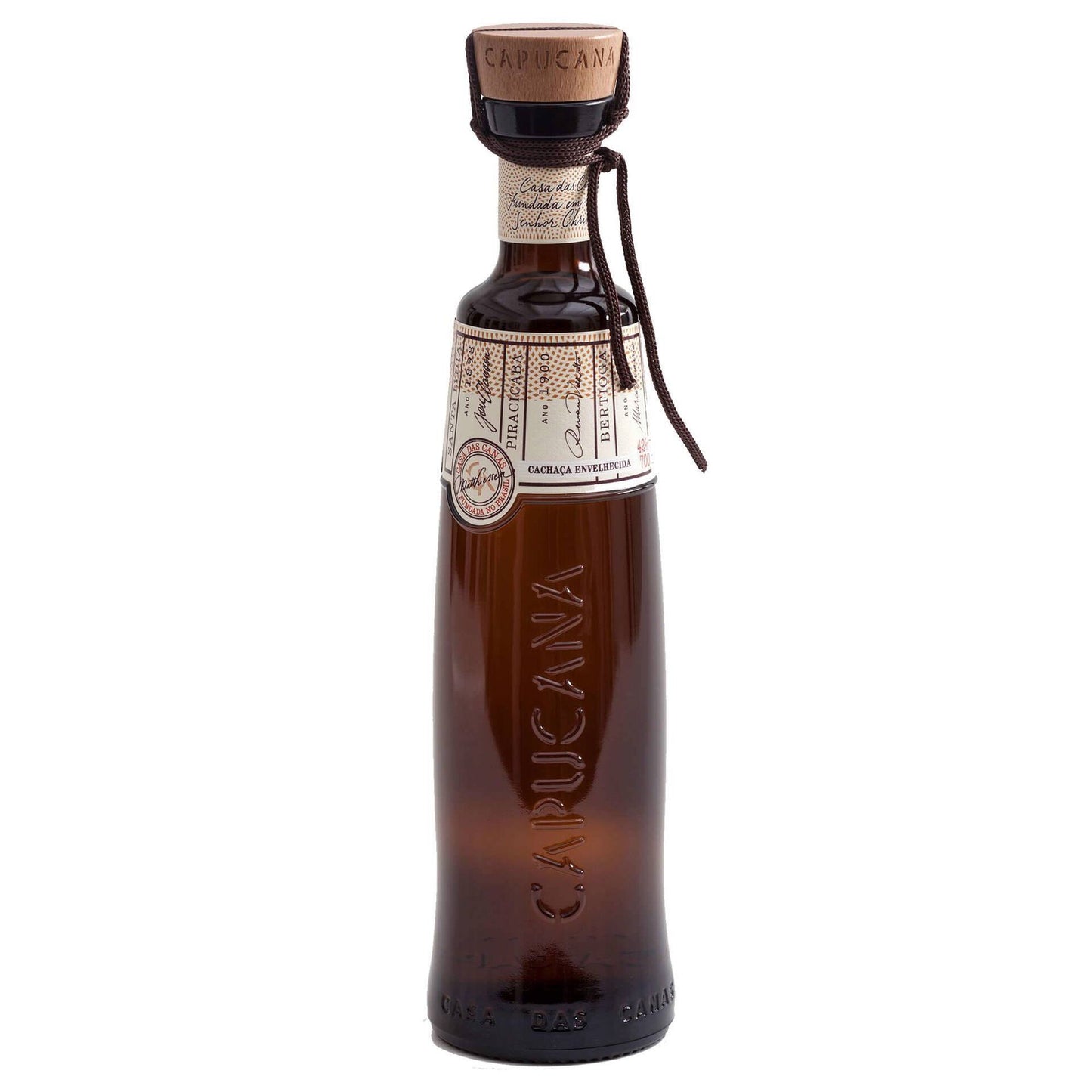 Capucana Cachaça 700ml 42% ABV premium Brazilian sugarcane spirit for Caipirinhas, cocktails and serving over ice