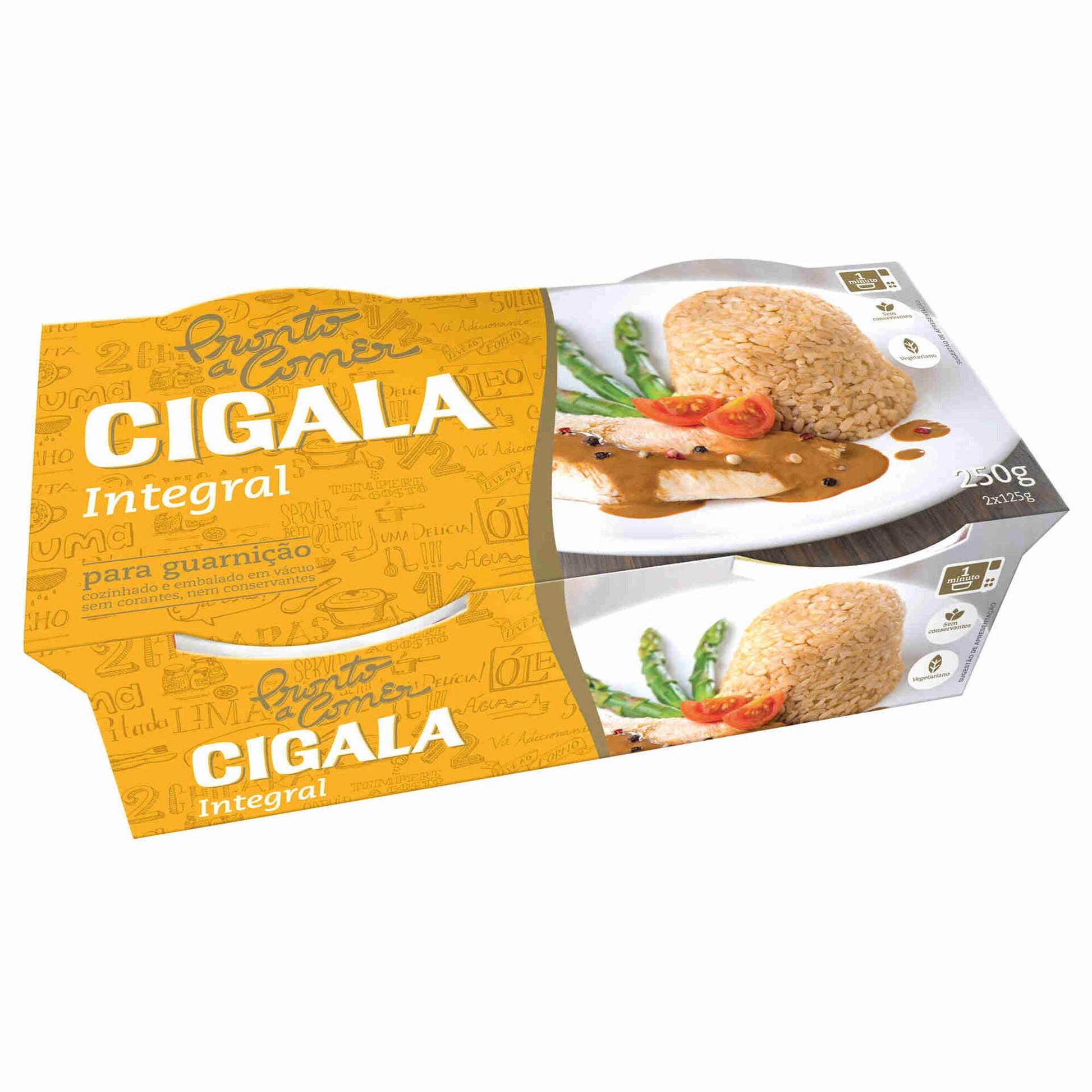 Cigala Ready to Eat Brown Rice 2x125g gluten free microwave brown rice healthy convenience foods pantry essentials wholegrain rice