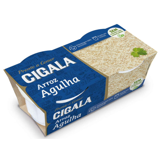 Cigala Ready to Eat Long Grain Rice 2x125g microwave rice gluten free convenience foods pantry essentials rice and grains