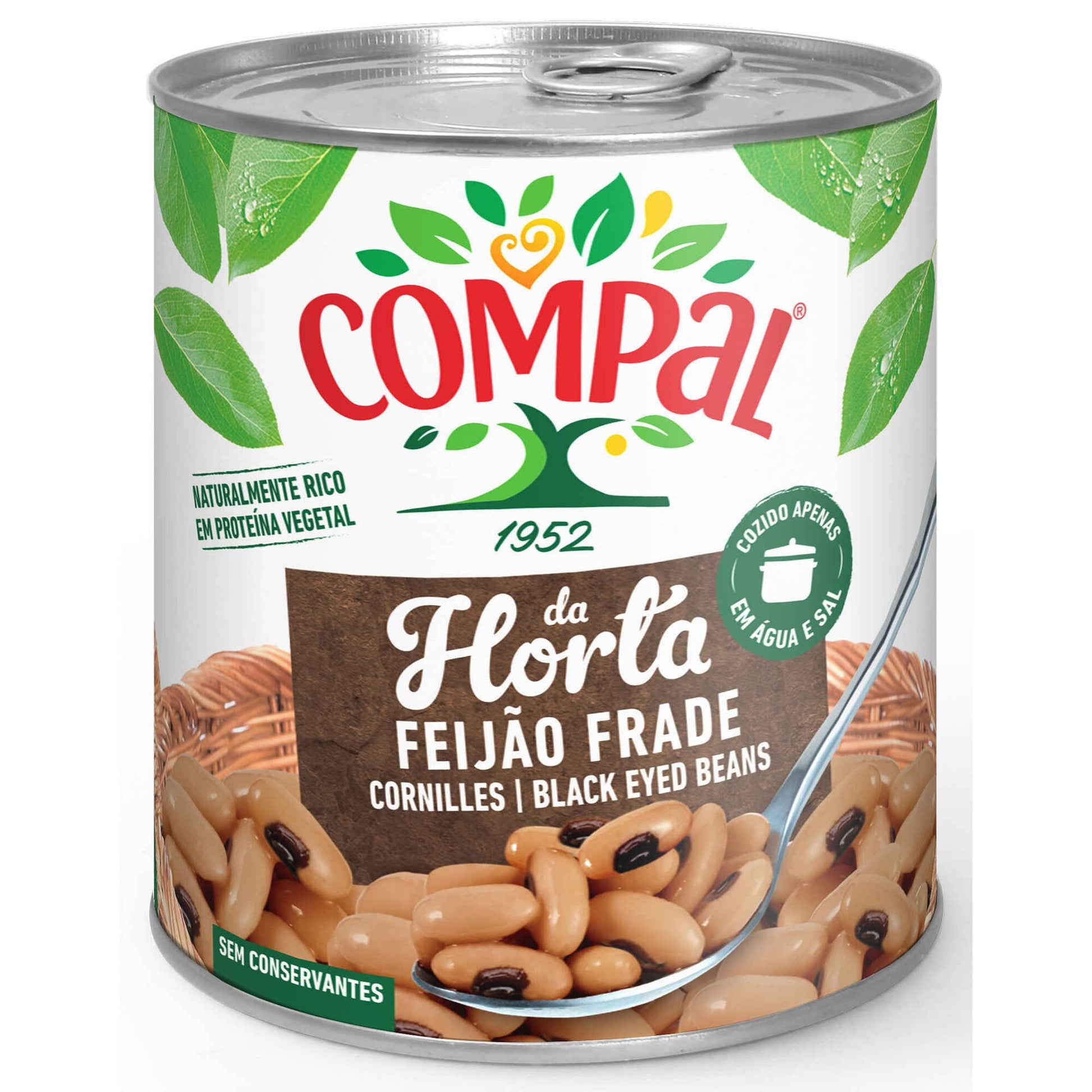 black eyed beans Feijão Frade cooked 845g canned legumes premium pantry beans and chickpeas