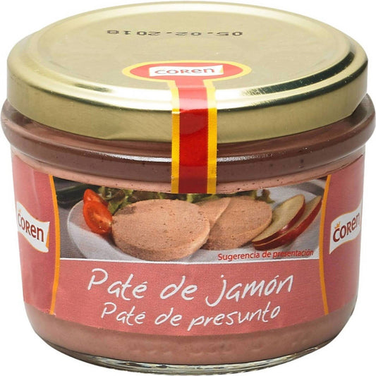 Coren ham pâté 125g premium savoury spread glass jar delicatessen pantry pâté