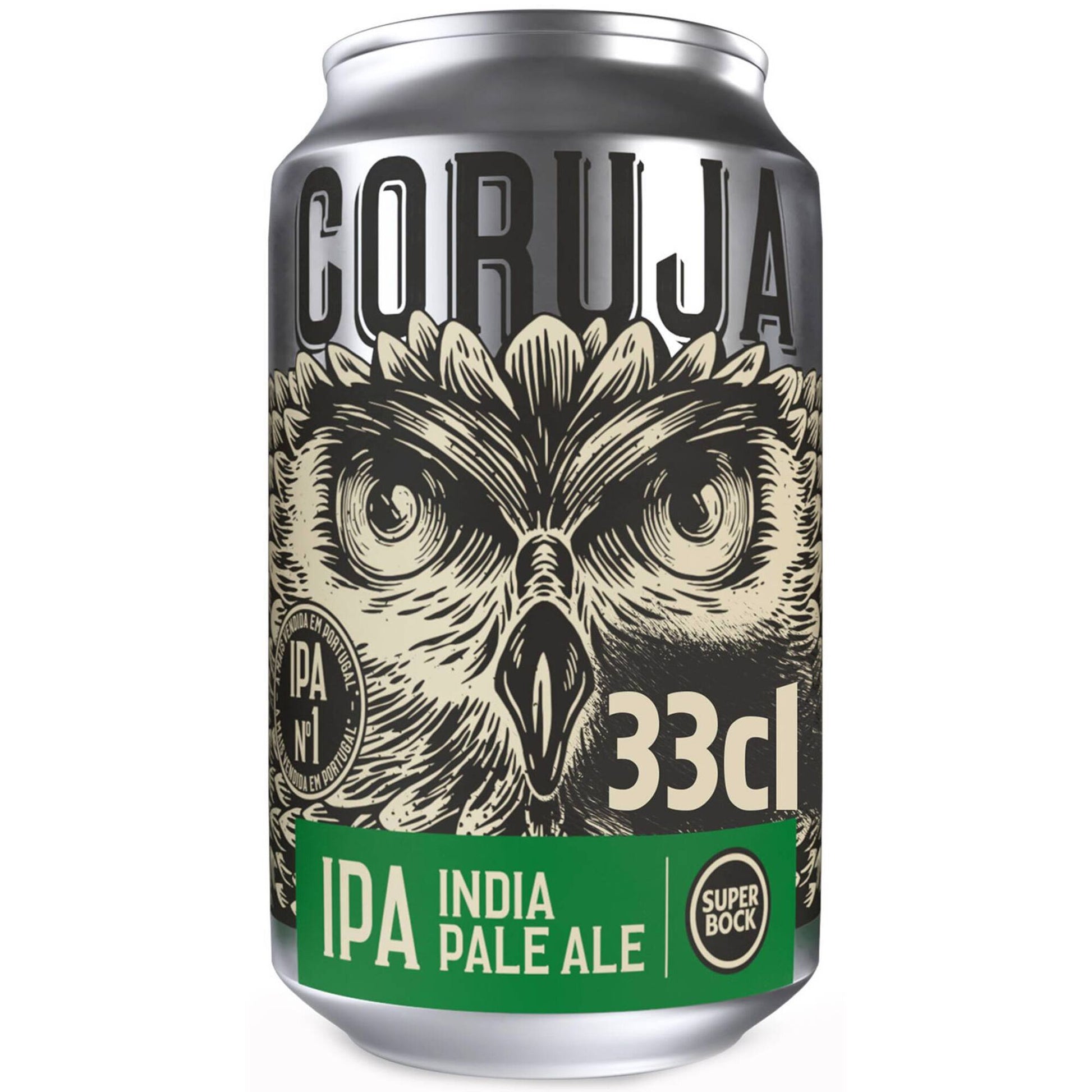 Coruja India Pale Ale Beer 330ml can 5.7 percent ABV Portuguese IPA craft beer can Beer Craft and Premium