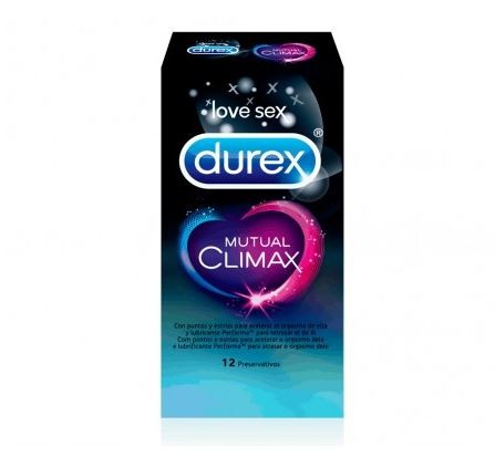 Durex Mutual Climax condoms 12 pack delay lubricant ribbed dotted latex condoms intimate protection