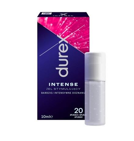Durex intense lubricating gel 10ml intimate lubricant stimulating gel travel size