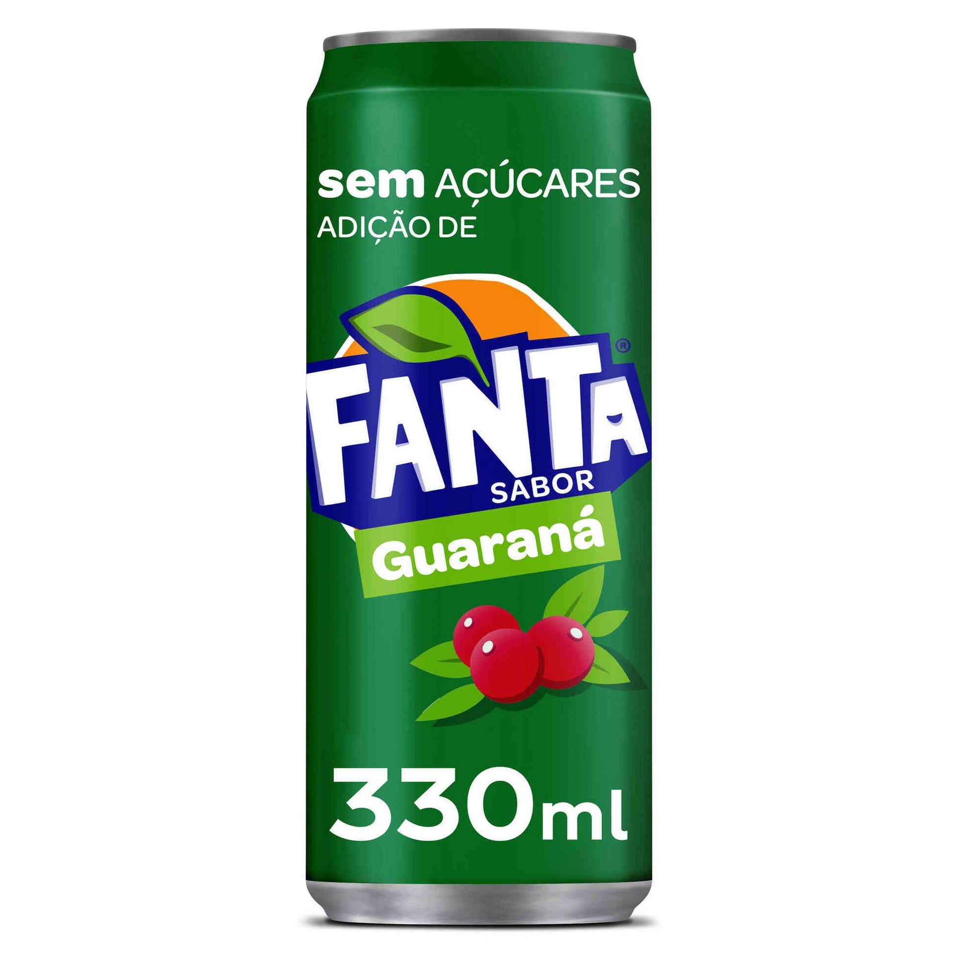 Fanta Guarana Sugar Free Carbonated Soft Drink 330ml fizzy beverage can