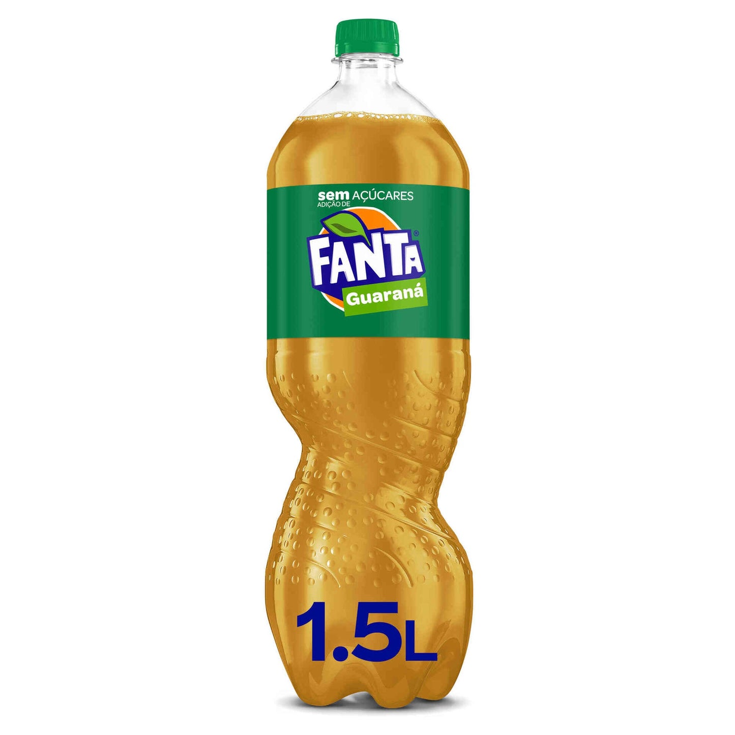 Fanta Guarana Zero Carbonated Soft Drink 1.5L sugar free fizzy soda bottle