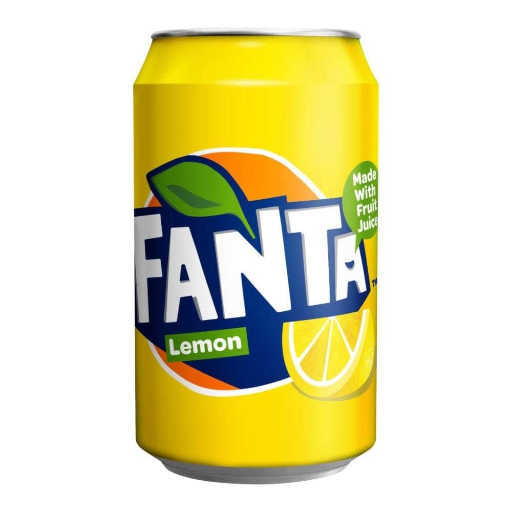 Fanta Lemon 330ml fizzy drink citrus soda refreshing lemon beverage soft drinks
