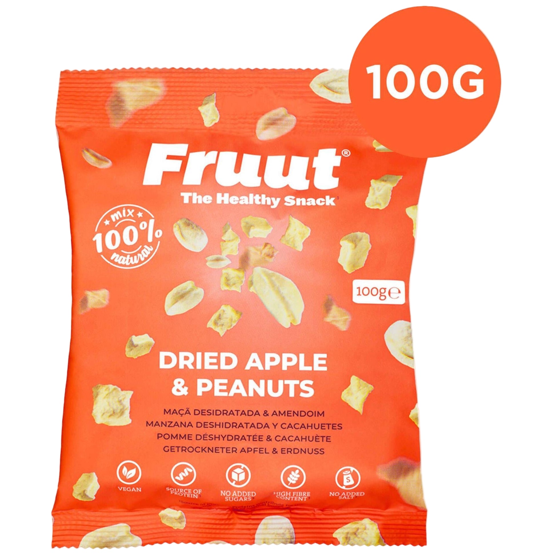 Fruut Apple and Peanuts 100g Healthy Fruit and Nut Mix Dried Fruits Veggies and Nuts South African Products