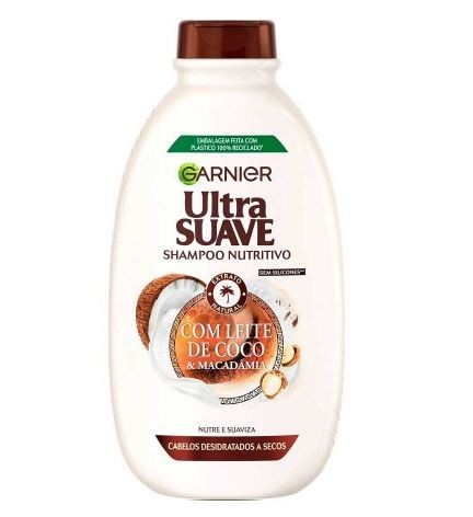 Garnier Ultra Gentle coconut milk macadamia shampoo 400ml nourishing hair care smooth soft hair