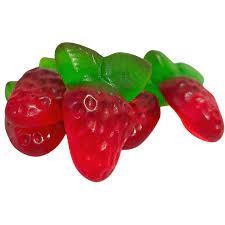 Giant strawberry gummy by weight shiny fruity jelly sweet pick and mix