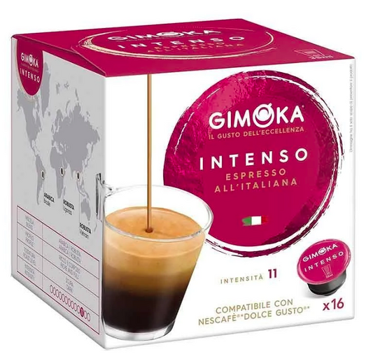 Gimoka Espresso Intenso Dolce Gusto capsules intense espresso coffee pods compatible coffee capsules and pods
