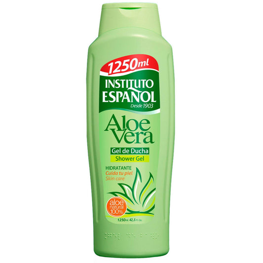 Instituto Espanol aloe vera shower gel 1.25 litre soothing body wash bath shower hygiene skin care