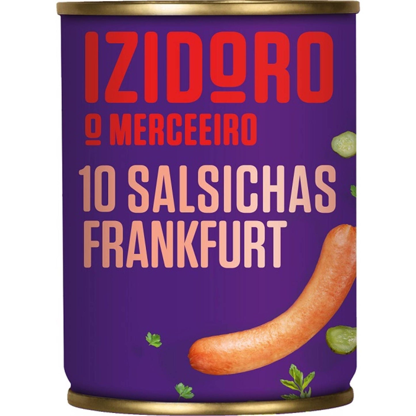 Izidoro Frankfurt sausages 10 pack 350g gluten free canned sausages pantry meat