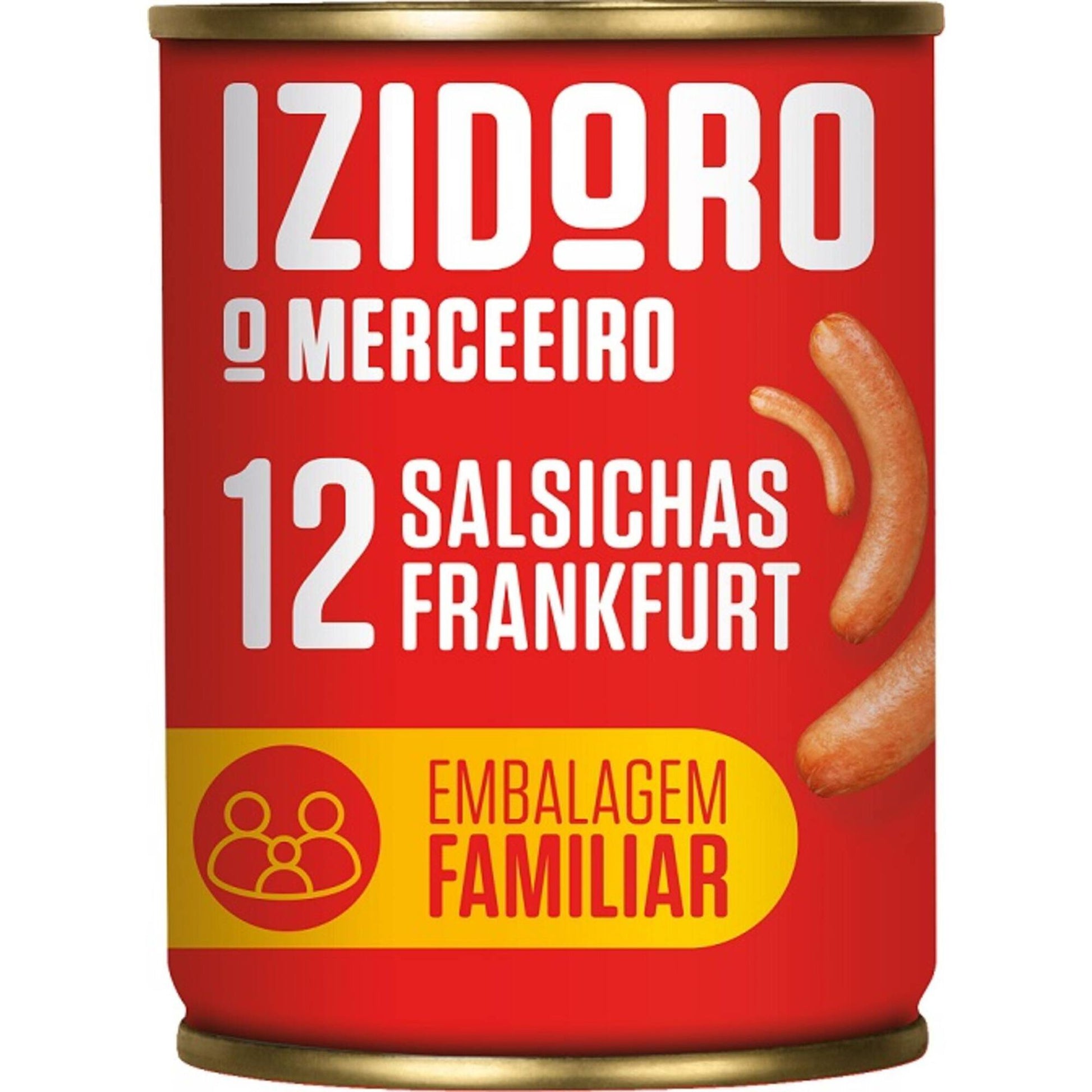 Izidoro frankfurt sausages 12 pack family tin canned sausages portuguese pantry meat