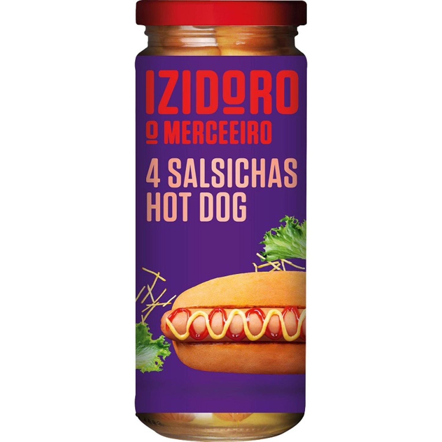 Izidoro hot dog sausages in glass jar 4 pack 430g gluten free preserved sausages pantry food