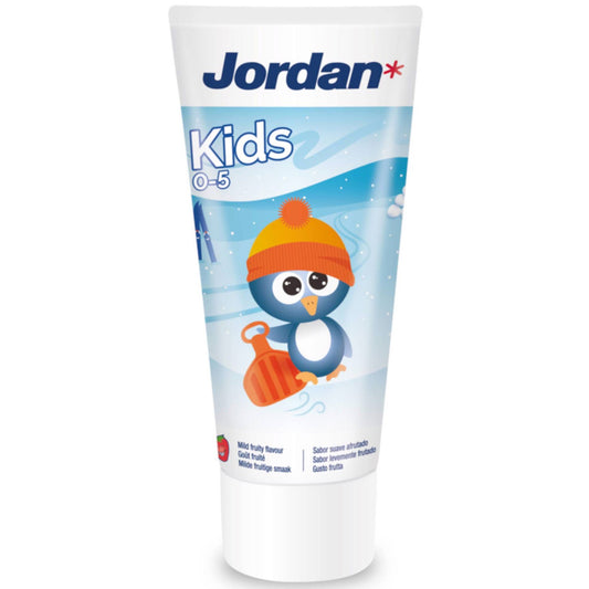 Jordan children's toothpaste 0 to 5 years 50ml fluoride kids toothpaste baby toddler oral care