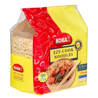 KOKA Ezy Cook Instant Noodles 375g plain noodles quick cooking stir fry soup base pantry food
