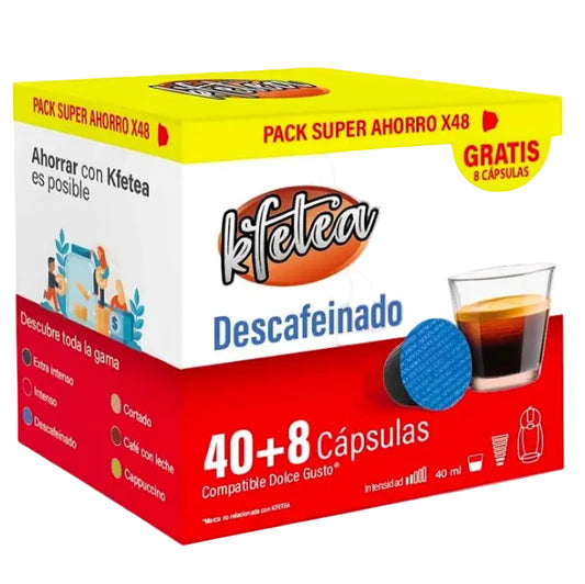 Kfetea decaffeinated Dolce Gusto capsules 48 pack compatible coffee pods smooth decaf coffee capsules coffee capsules and pods South African Products
