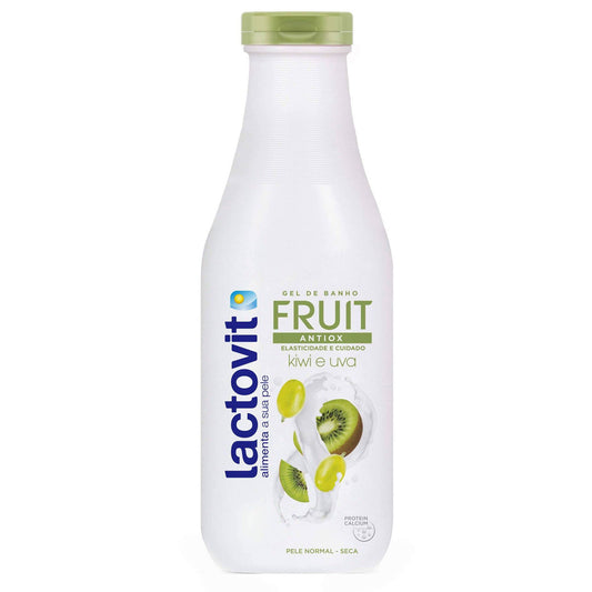 Lactovit fruit antioxidant kiwi and grape shower gel 650ml fruity body wash antioxidant bath shower moisturizing skin care personal hygiene