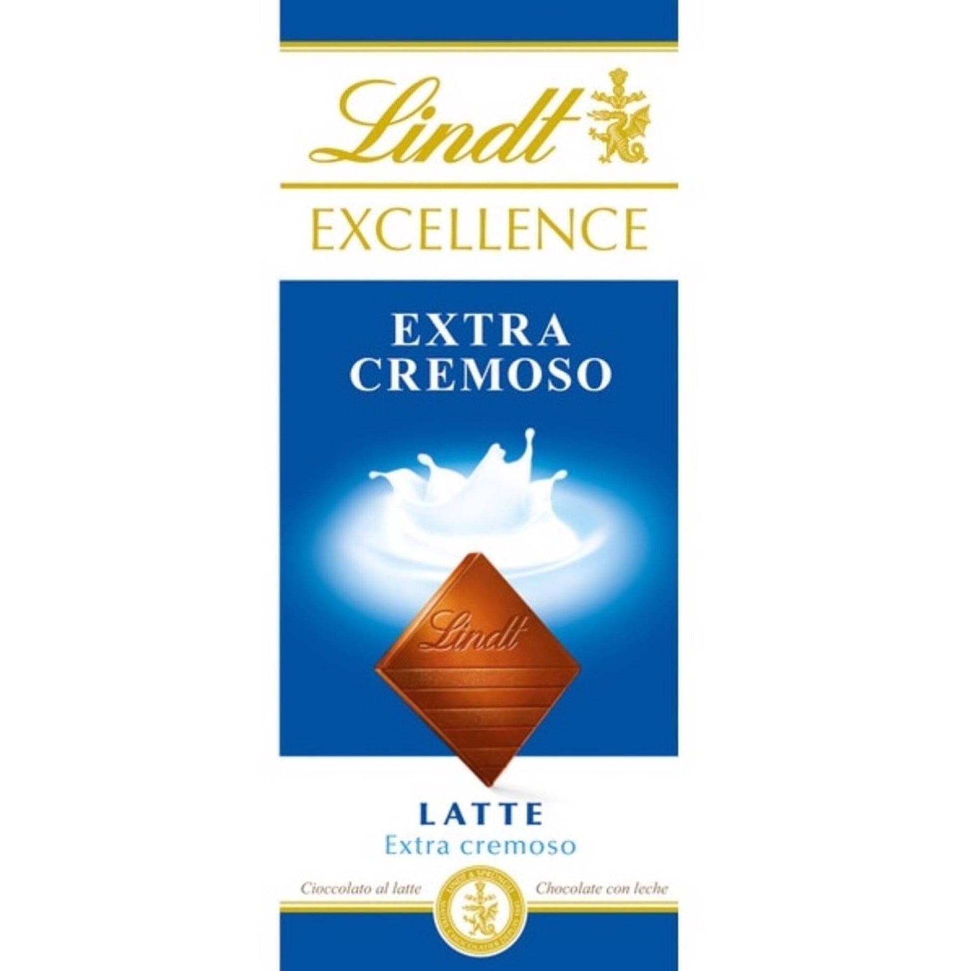 Lindt Excellence Extra Cream chocolate tablet 100g smooth creamy slab Chocolate Tablets and Slabs