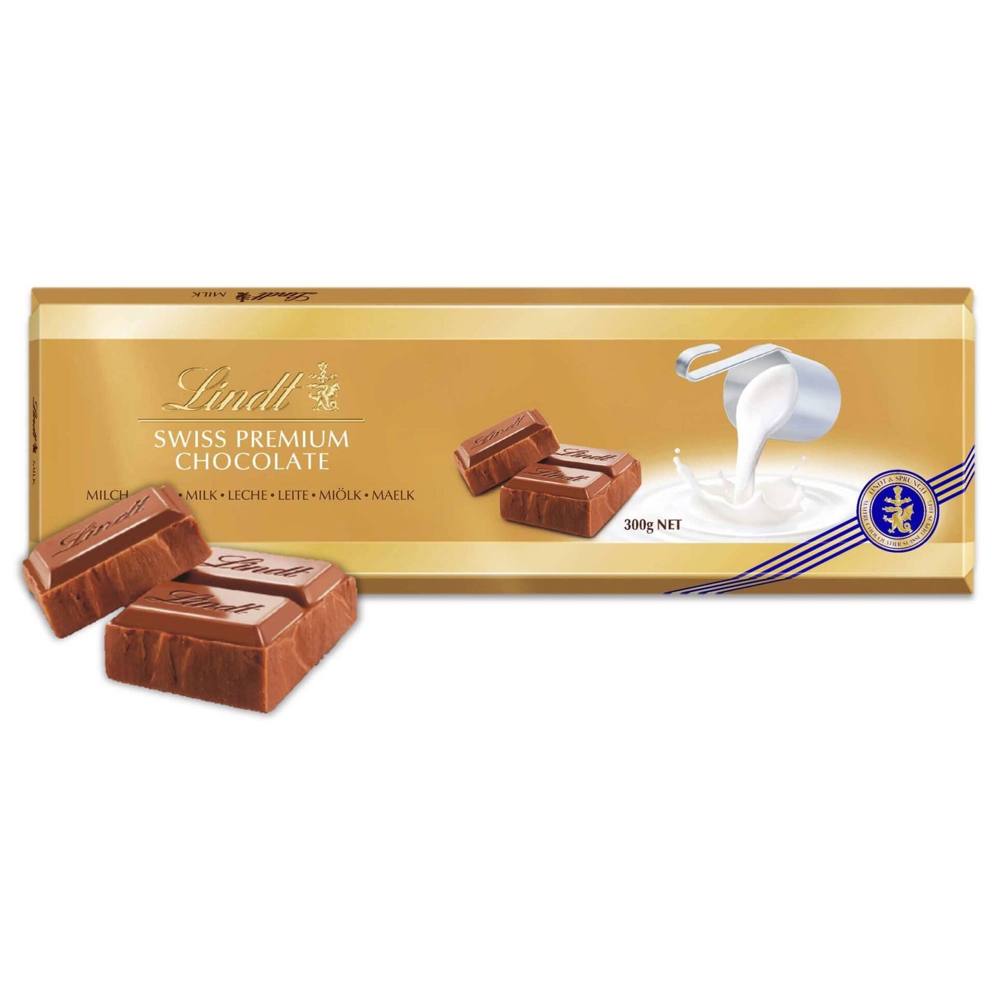 Lindt Gold milk chocolate tablet 300g XXL Swiss creamy chocolate slab Chocolate Tablets and Slabs