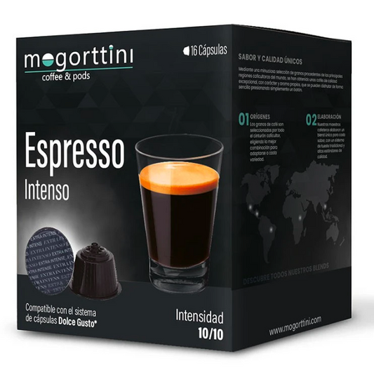 Mogorttini Espresso Intenso Dolce Gusto capsules intense espresso coffee pods compatible coffee capsules and pods