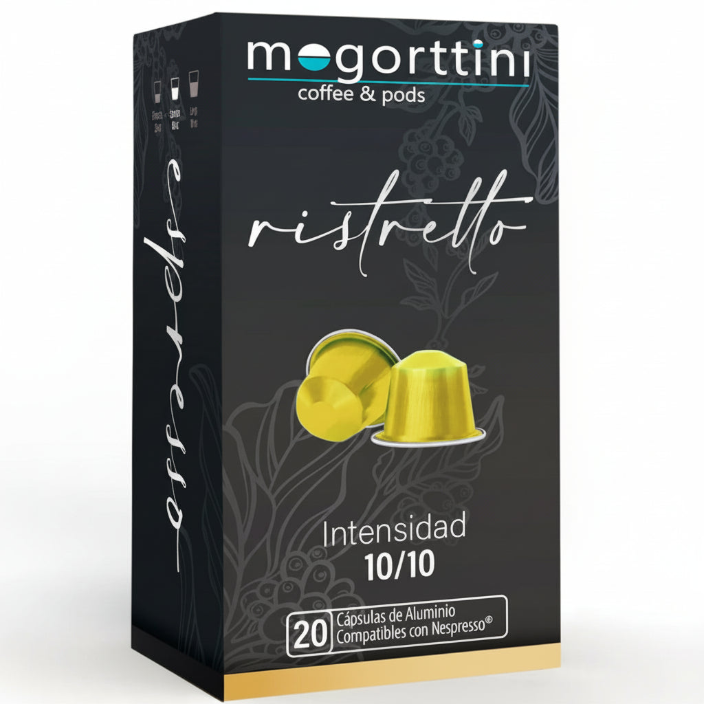 Mogorttini Ristretto intensity 10 capsules 20 pack strong espresso pods Nespresso Original