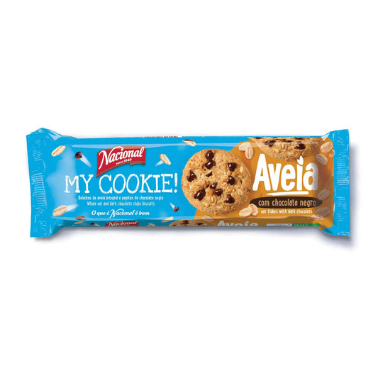 Nacional My Cookies Oat and Chocolate 150g pack – crunchy oat biscuits with smooth chocolate chunks – Cookies and Rusks – South African Products – Chocolate