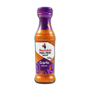 Nando’s Garlic PERi-PERi Sauce 125ml garlic chilli condiment cooking sauce marinade South African Products