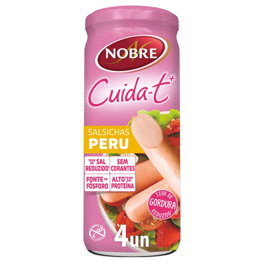 Nobre turkey sausages in glass jar 4 pack 430g gluten free preserved turkey sausages pantry meat