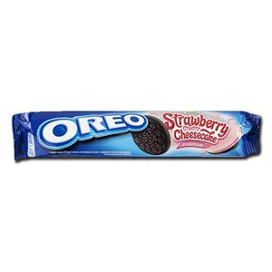 Oreo Strawberry Cheesecake Biscuits 154g – Limited Edition Sweet Biscuits International