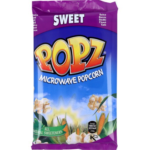 POPZ Sweet Popcorn 90 g sweet popcorn sharing snack Popcorn Classics Sweet and Savoury