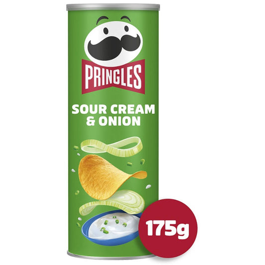 Pringles Sour Cream and Onion 175g Classic Stacked Crisps Chips and Pop Corn South African Products
