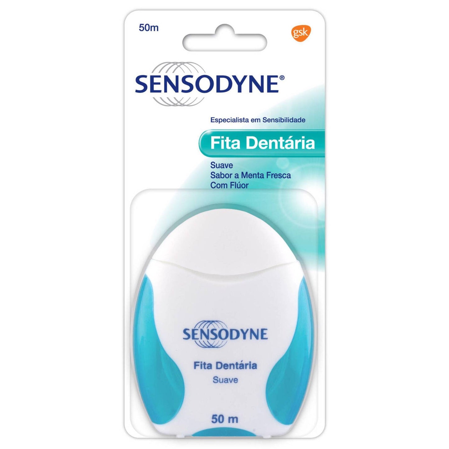 Sensodyne soft dental floss 50m sensitive teeth floss oral care gum hygiene plaque removal