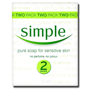 Simple Soap Sensitive Skin 2x125g gentle soap bar personal care sensitive skin hygiene product