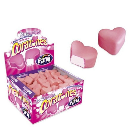 Strawberry chocolate heart marshmallows soft fluffy marshmallow candy strawberry flavour chocolate coated heart sweets gift candy festive South African Products