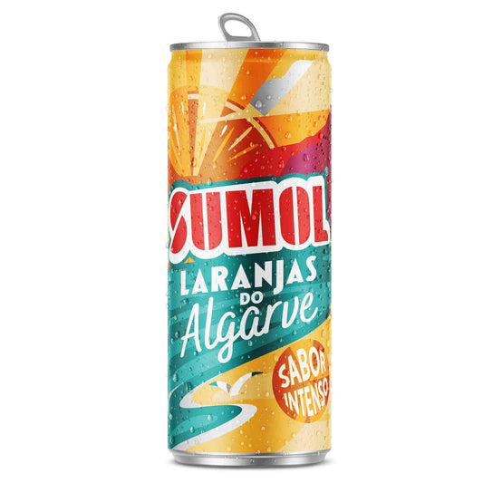 Sumol Orange Carbonated Soft Drink 330ml fizzy citrus soda can