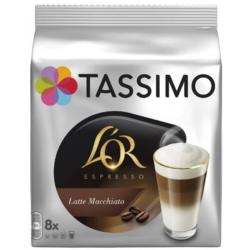 Tassimo LOR Latte Macchiato pods milk coffee capsules Tassimo machine creamy latte drink