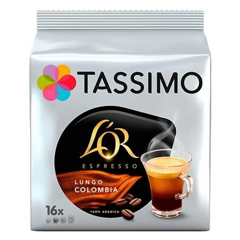 Tassimo LOR Lungo Colombia coffee pods 16 pack lungo capsules Tassimo machine Colombian coffee