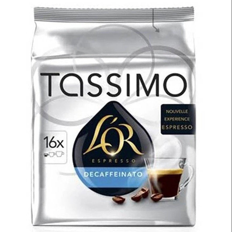 Tassimo LOR decaffeinated coffee pods 16 pack decaf capsules Tassimo machine coffee