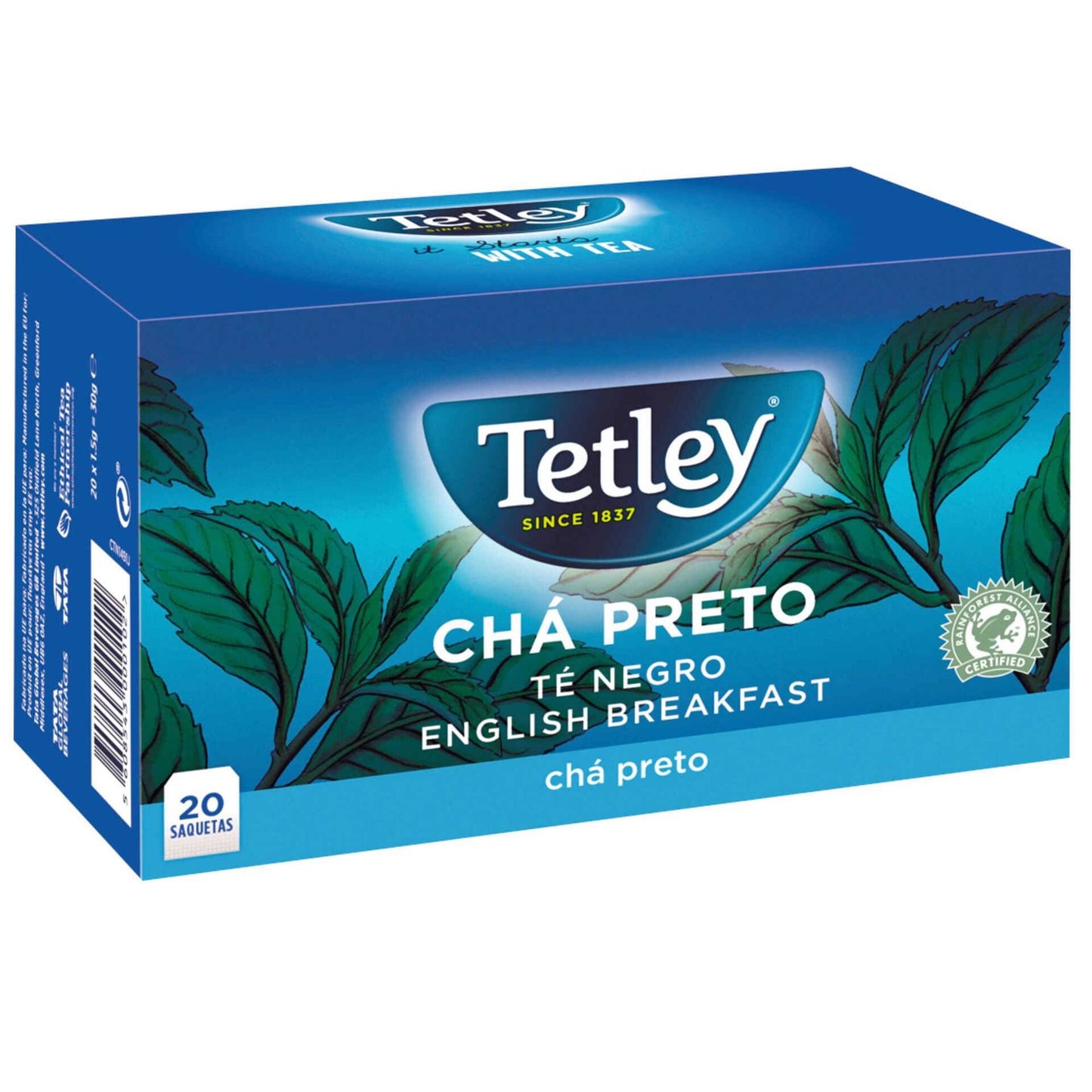 Tetley black tea bags 20 pack premium black tea