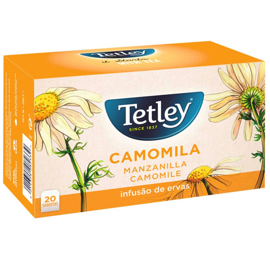 Tetley chamomile herbal infusion tea bags 20 pack premium herbal tea
