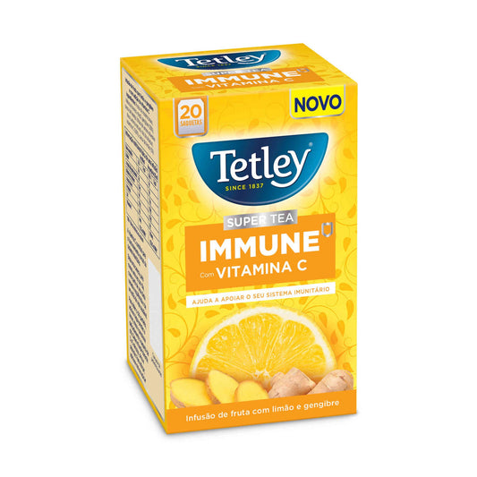 Tetley immune vitamin c herbal infusion tea bags 20 pack premium wellness tea