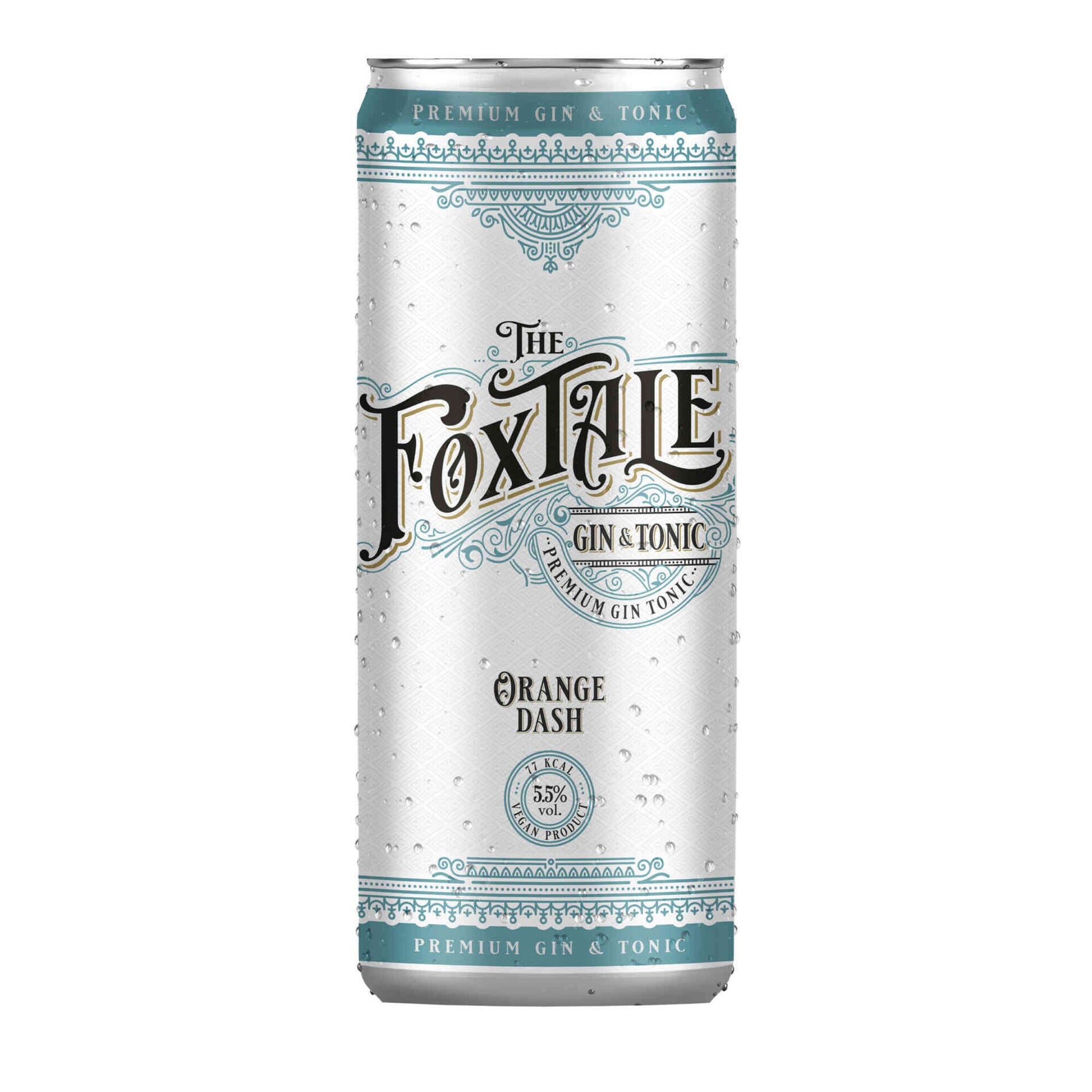 The Foxtale Orange Dash Gin and Tonic 250ml 5.5% ABV Portuguese orange gin ready-to-drink cocktail from the Mixed Ready Drinks and Top Rated Gins collections