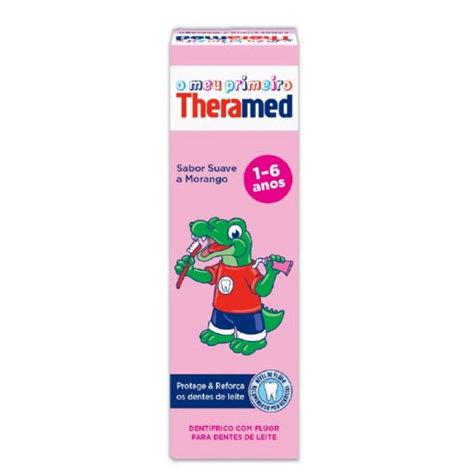 Theramed children's toothpaste 1 to 6 years 50ml fluoride kids toothpaste toddler oral care