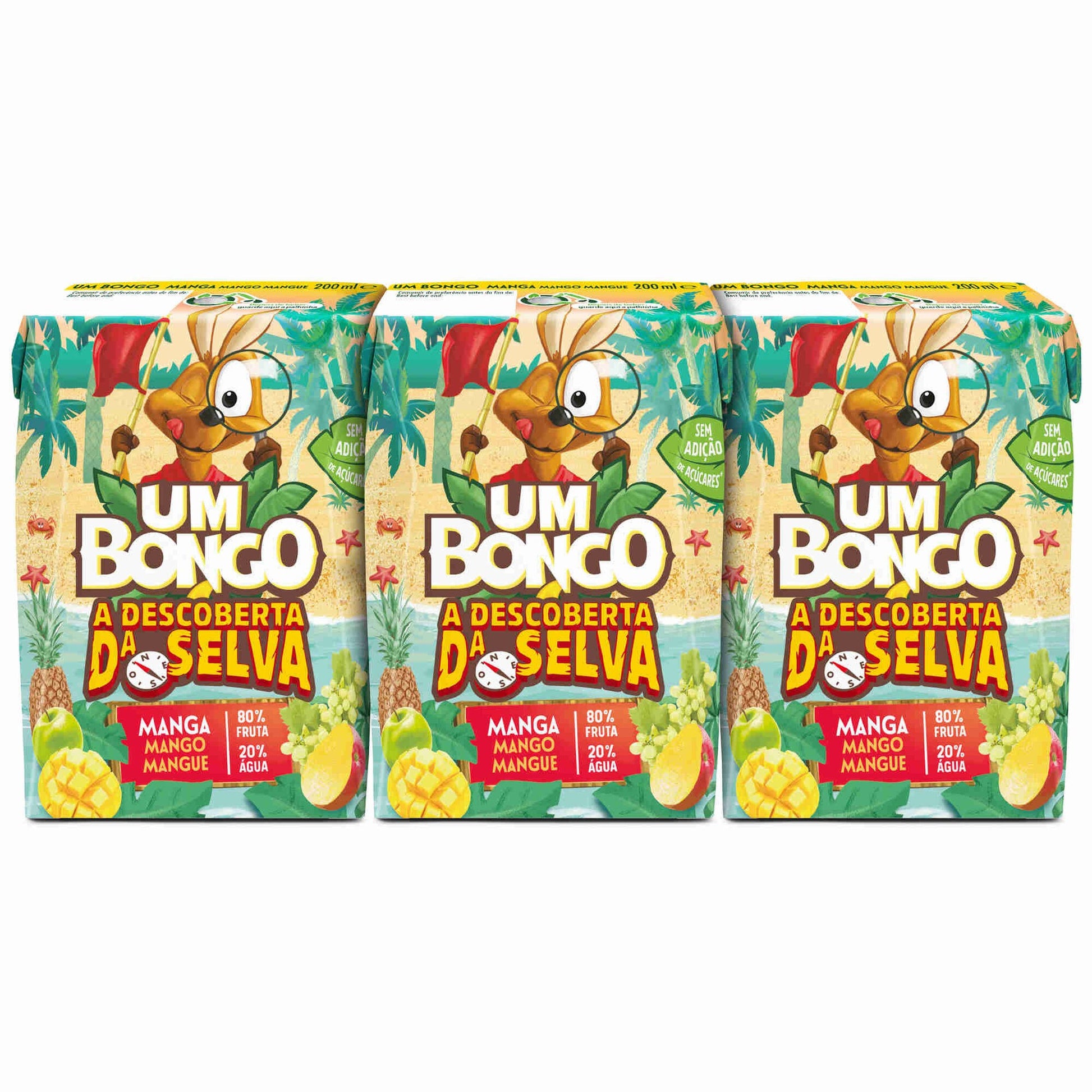 Um Bongo Mango Nectar 3x200ml multipack tropical juice drink kids beverage