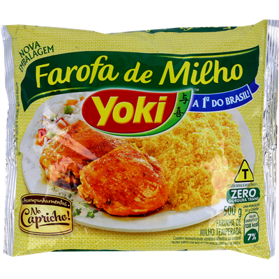 Yoki seasoned cornmeal farofa 400g toasted cassava flour Brazilian farofa savoury crunchy side dish