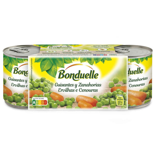 bonduelle garden peas and carrots 3x200g one of your 5 a day gluten free british family vegetables